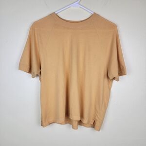 Madewell Women's Yellow Crop T Shirt